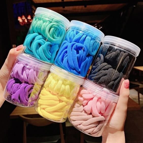 Élastiques à cheveux multicolores