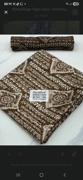 Wavelon Tissus Satin 6 Yards