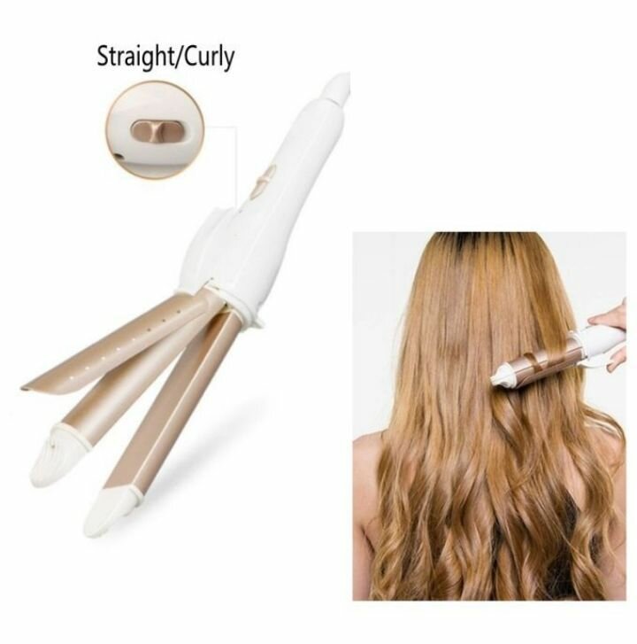 Fer à lisser et boucler 2 en 1