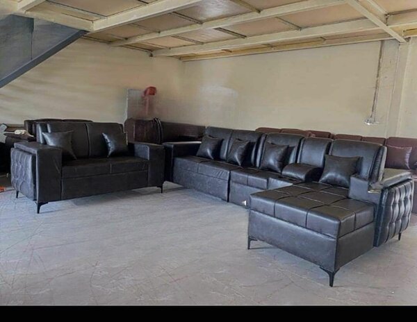 Box Type Leather sofa sets
