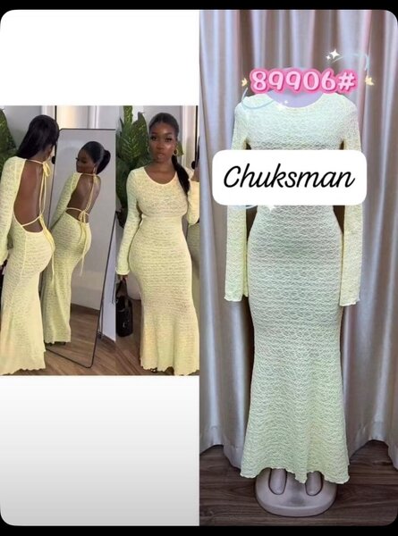 Robe Longue Dos Nu Chuksman