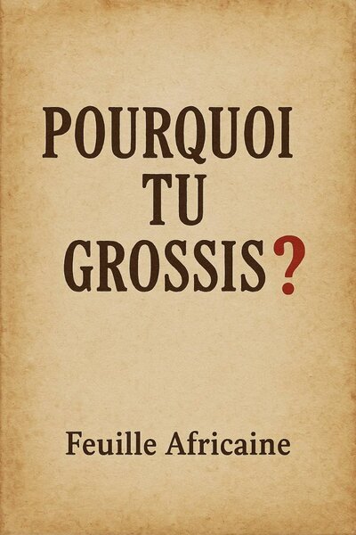 Pourquoi Tu Grossis - Livre