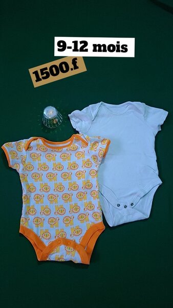 Body bébé 9-12 mois coloré