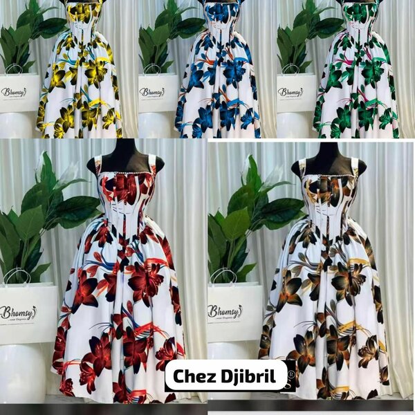 Robe longue fleurie élégante