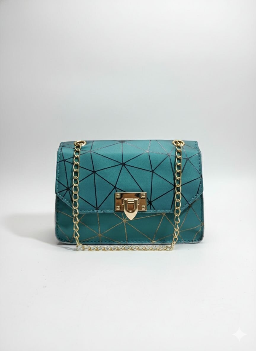 Sac à bandoulière géométrique