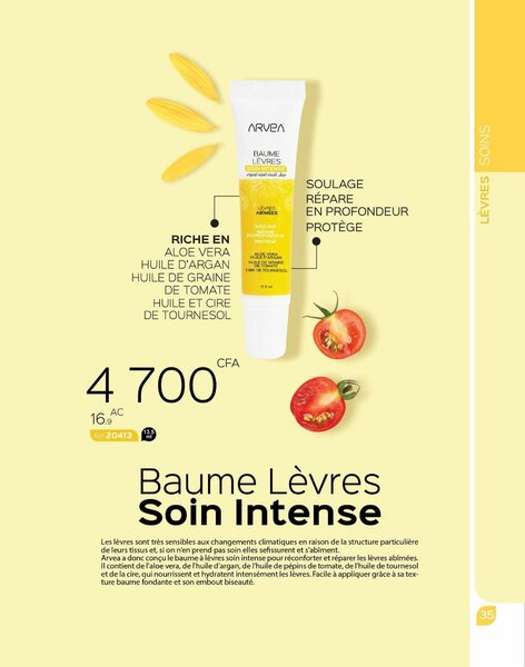 Baume Lèvres Soin Intense