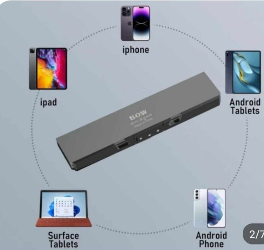 Foldable Bluetooth keyboard