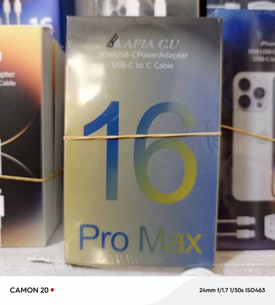 Chargeur iPhone 16 pro max 50W