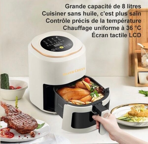 Friteuse à air 8L moderne