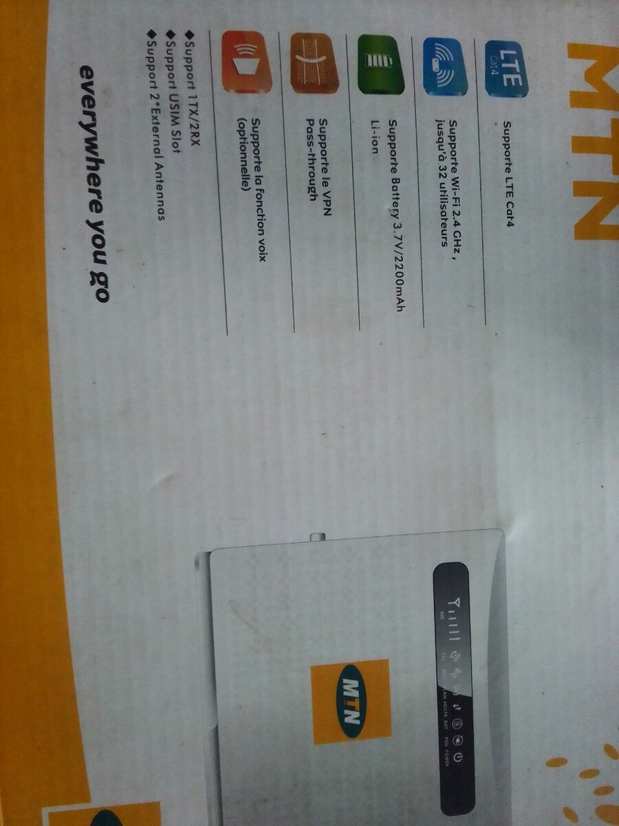 Routeur WiFi 4G LTE MTN