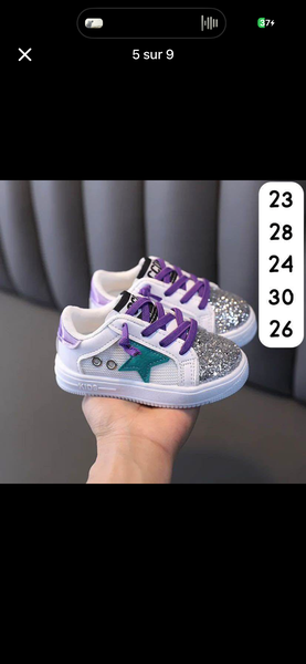 Baskets enfant étoiles