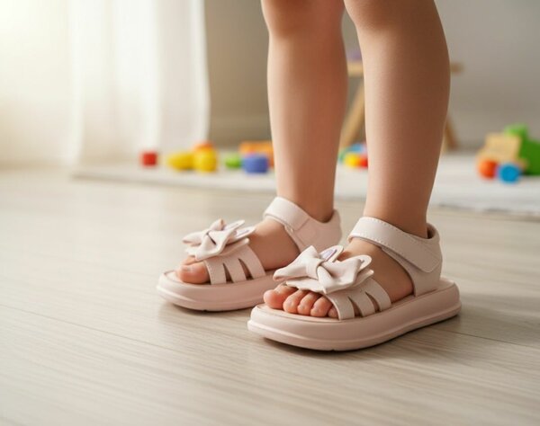 Sandales pour bébé avec nœud