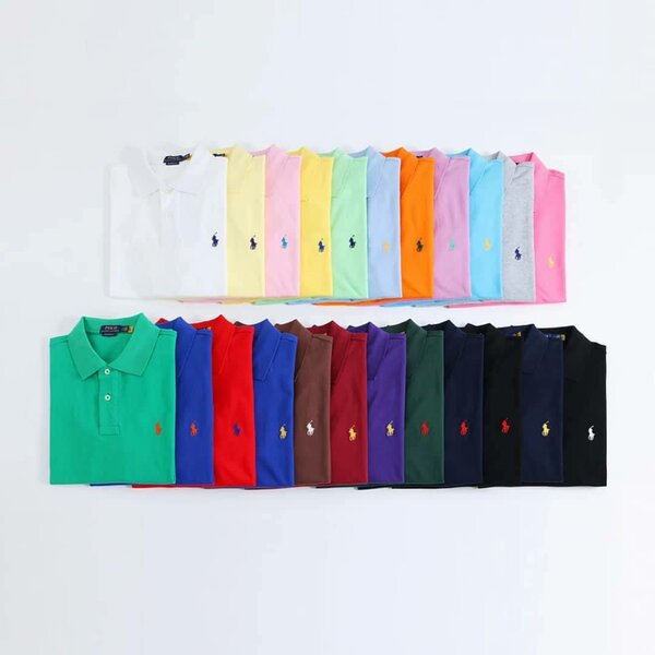 Polo en Coton Coloré