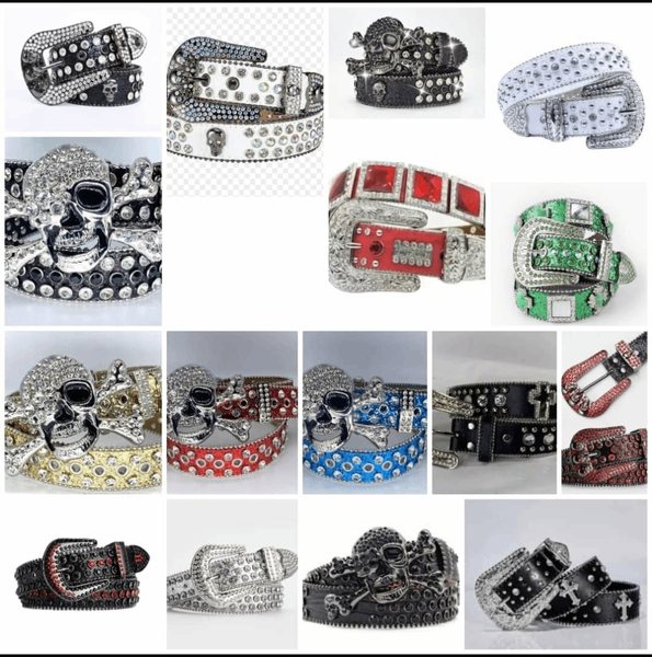 Ceinture Punk Skull Studs