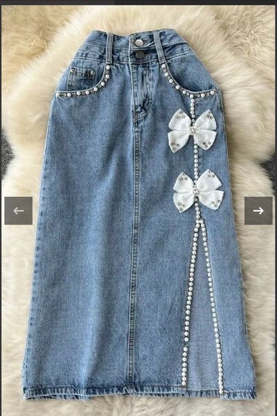 Domin jeans skirt for ladies