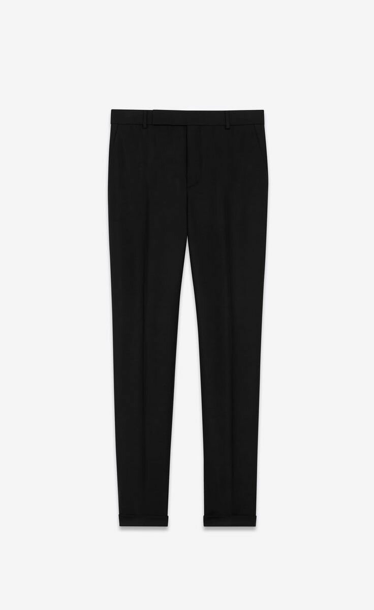 Tissu pantalon noir L 38-52