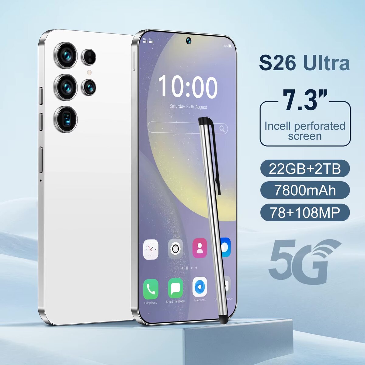 Smartphone S26 Ultra 5G 7.3"