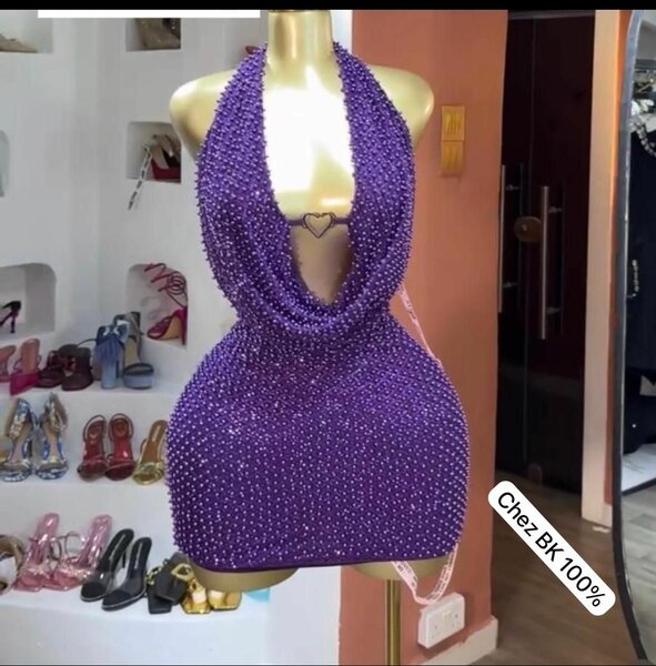 Robe de soirée pailletée