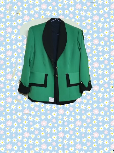 Veste élégante verte femme