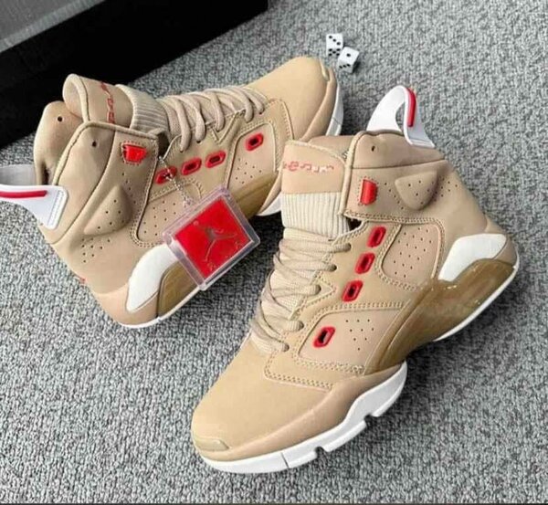 Sneakers montantes beige