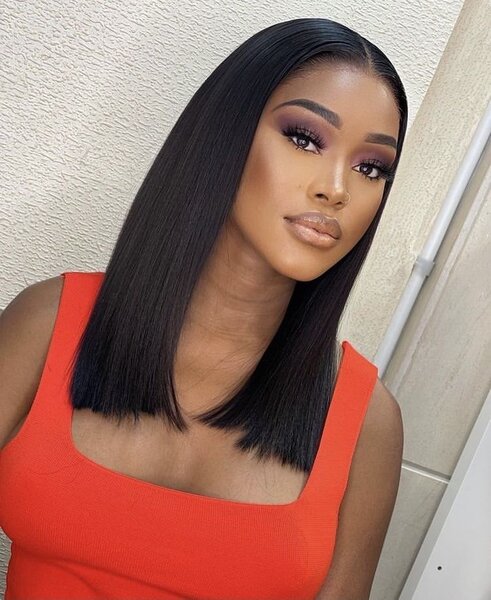 Glueless 16" human hair