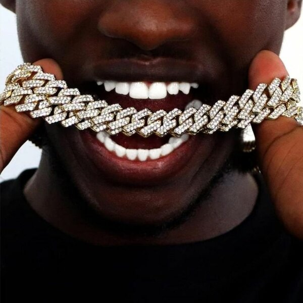 Collier Chaîne Rap Plaqué Or