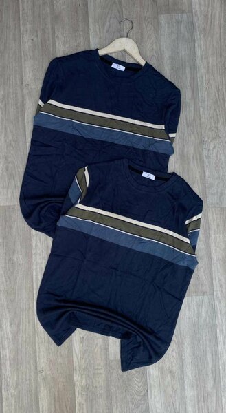 T-Shirts Rayés Casual Unisexe