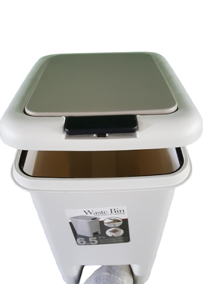 Poubelle bac à pédale 10lit Gris