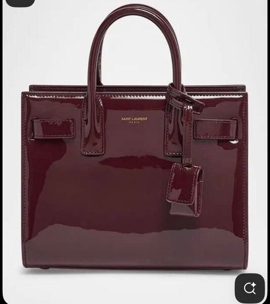 Sac à main cuir verni grand