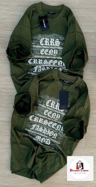 T-shirt vert tendance homme