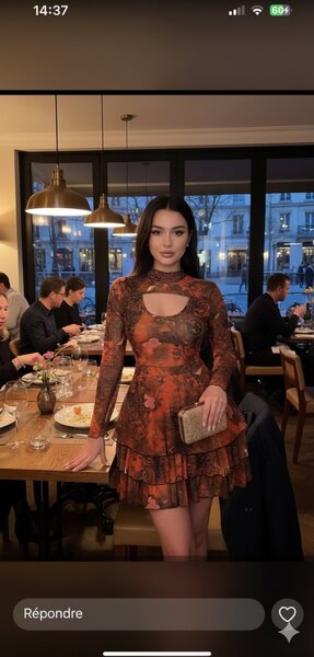 Robe florale élégante soirée