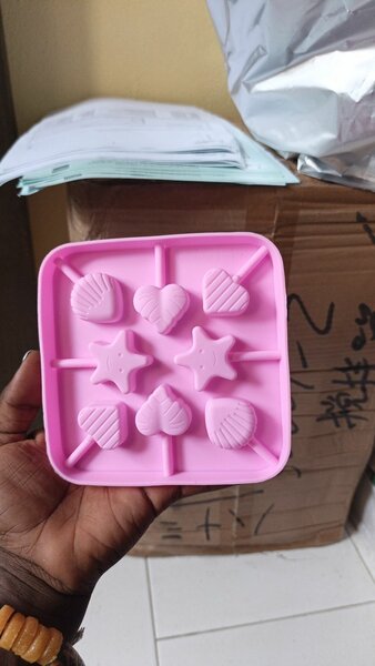 Moule silicone cœurs étoiles