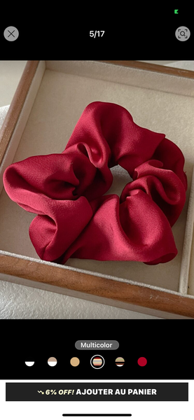 Chouchou en satin élégant