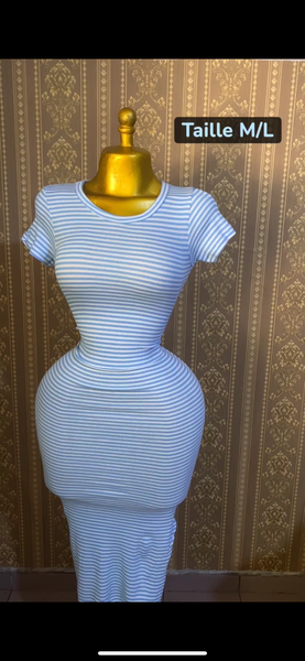 Robe rayée élégante