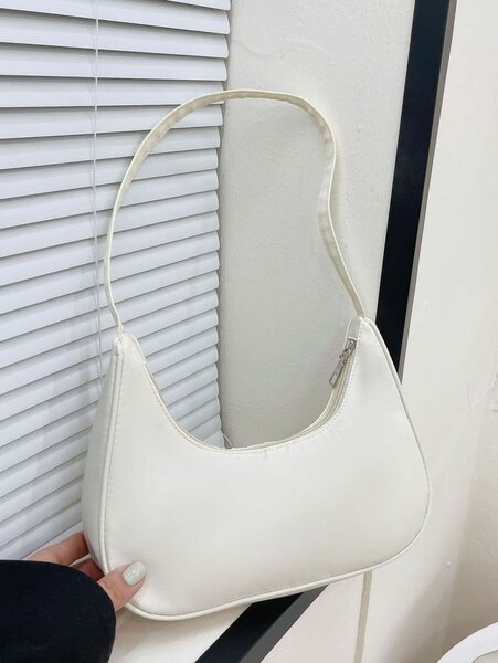 Minimalist Zip Up Hobo Bag