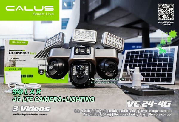 Caméra de sécurité solaire 4G