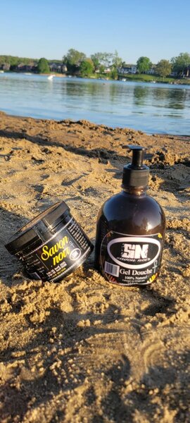 Savons noir 1boîte gel douche