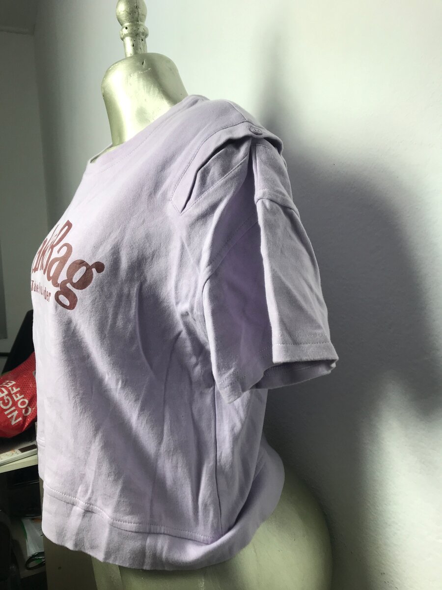 T-shirt lilas imprimé