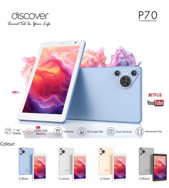 Tablette Discover P70 8GB+128GB