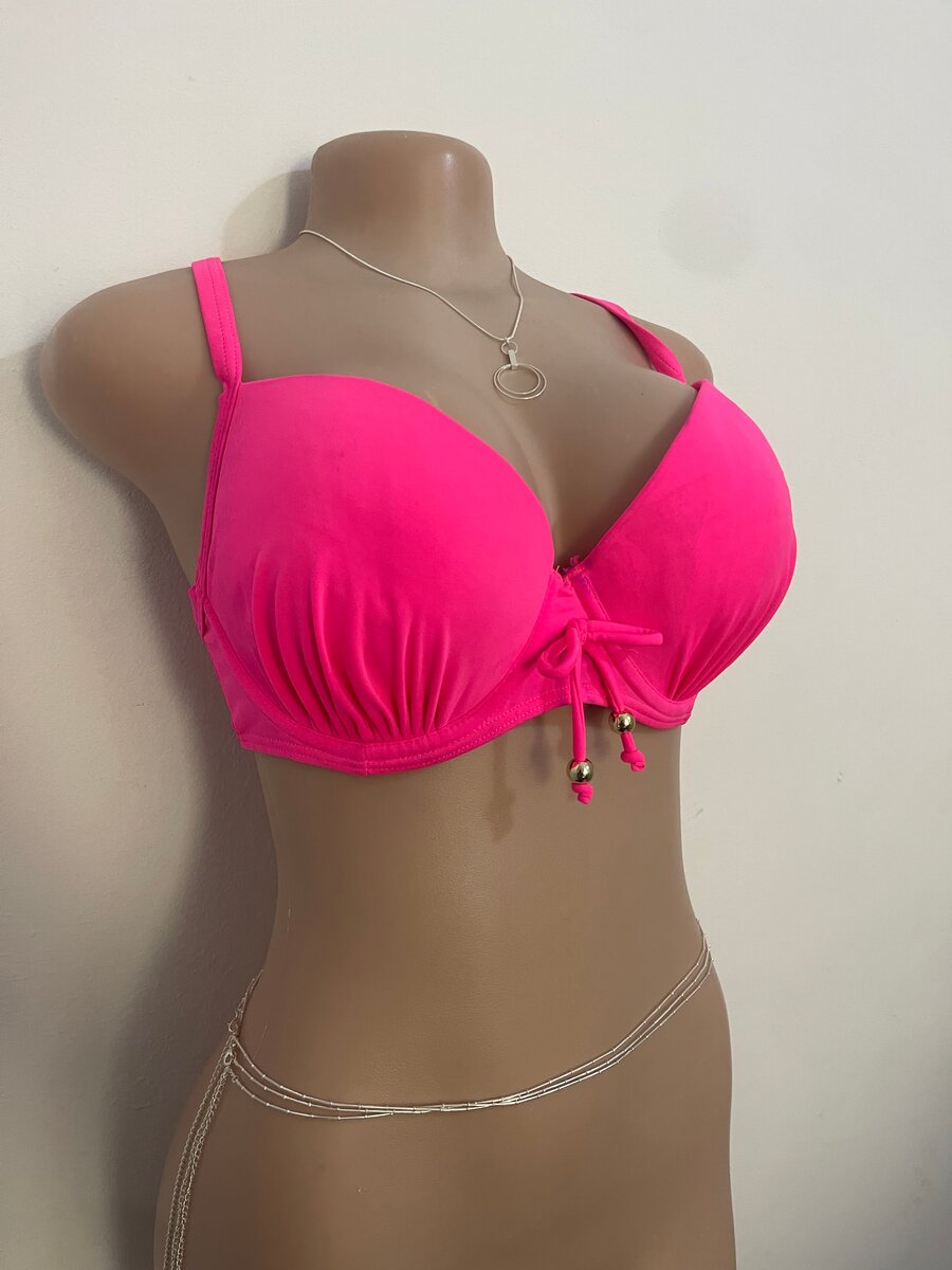 Bright Pink Push-Up Bra