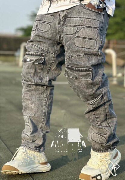 Jean cargo homme tendance