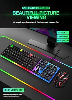 Kit Clavier +tapis +Souris RGB
