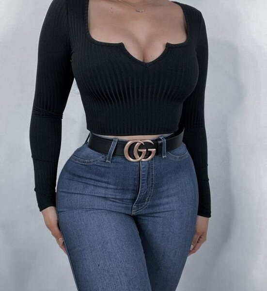 Haut moulant à manches longues