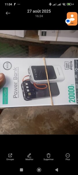 Power Bank 20000mAh rapide