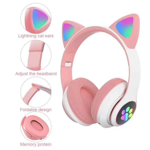Casque Bluetooth Oreilles de Chat