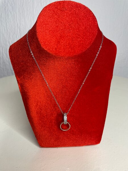 Collier élégant en argent et or