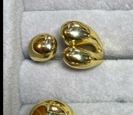 Bague Clou en Argent et Or