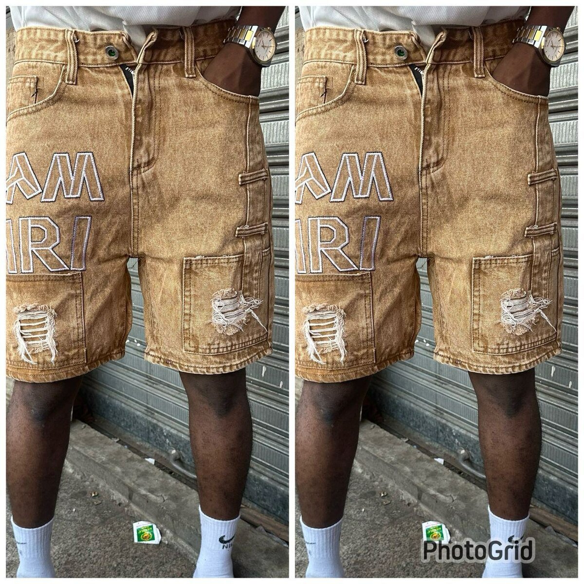 Short en jean décontracté homme