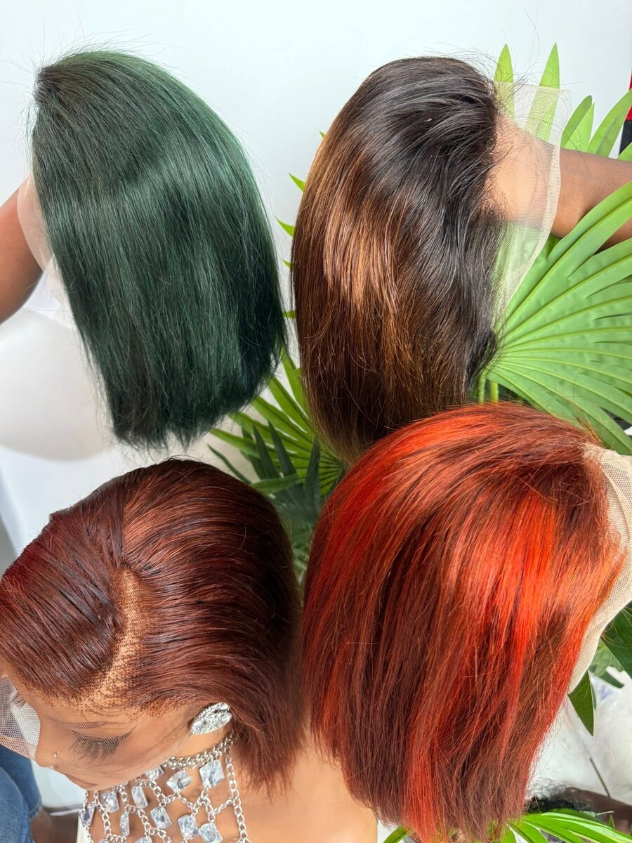 Perruque en dentelle Bob tle12