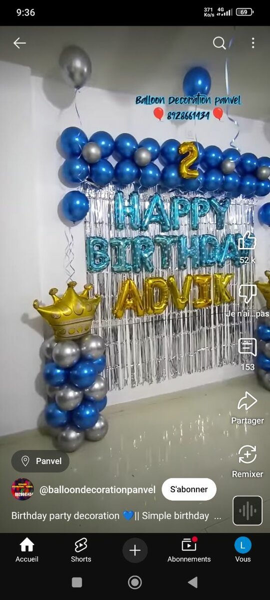 Ballons de fête d'anniversaire